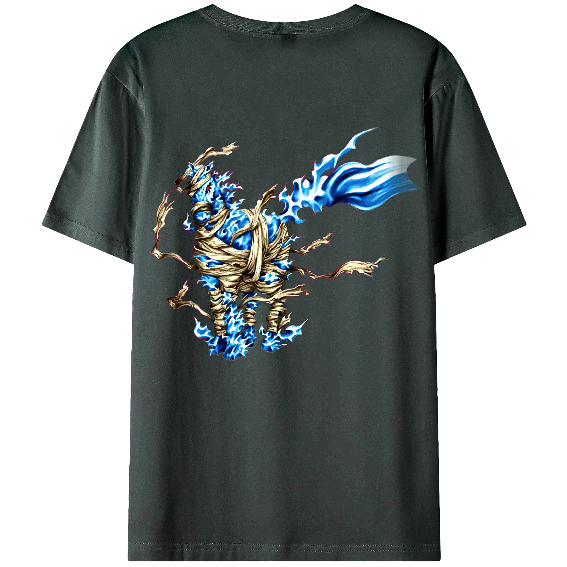 （画像用） 遊☆戯☆王 Yu-Gi-Oh! 綿100％ メンズ半袖Tシャツ（バックプリント） 通気性